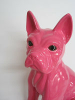Französische Bulldogge , French Bulldog ,47 cm Figur Hunde NEW Pink