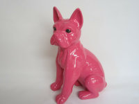 Französische Bulldogge , French Bulldog ,47 cm Figur Hunde NEW Pink
