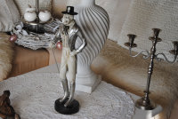 Figur Skull Skulptur Skelett Gentleman Shabby Styl Halloween H51 cm