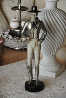 Figur Skull Skulptur Skelett Gentleman Shabby Styl Halloween H51 cm