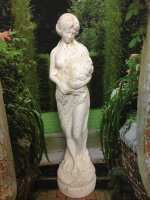 Figur Antik DESIGNE Blumen Skulptur Statue Garten Bad  0340