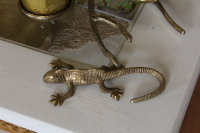 Eidechse Gold 20 cm Skulptur Gecko Tierfigur Dekofigur...