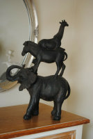 Dschungle Figur Elefant Pferd  Affe und eine Giraffe  H46 cm Stadtmusikanten