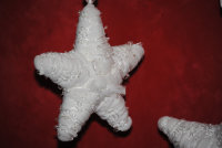 Deko Sterne Set in 28 und 16 cm Sterne weiß zu aufhängen