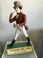 Deko Figur Johnnie Walker Bar Whisky Bistro Kneipe  Werbefigur Replikat
