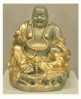 Buddha Figur lachender  dicker  Happy Buddha XL antik...