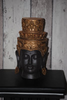 Buddha Kopf Deko Statue  Buddhakopf schwarz Gold  Buddha...