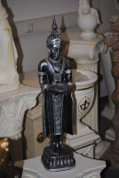 Buddha groß 74 cm  FENG SHUI STATUE Silber Antik...