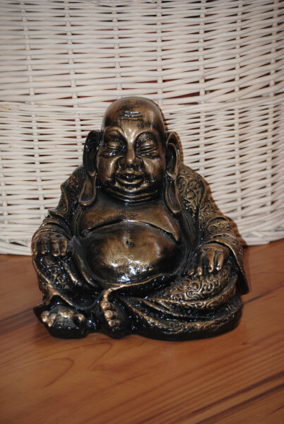 Buddha Figur lachender dicker Happy Buddha XL Deko  Skulptur Feng Shui