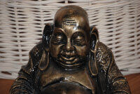 Buddha Figur lachender dicker Happy Buddha XL Deko  Skulptur Feng Shui