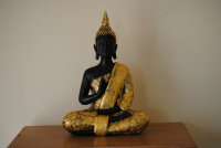 Buddha  FENG SHUI STATUE  Budda 39 cm Figur Deko Gold...