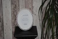 Bilderrahmen10 x 15 cm Fotorahmen Oval Rahmen Deko Antik weiss Shabby Stil  5
