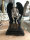 Totenschädel mit  Figur Skull Gothic Engel Halloween Dekoration H34 cm