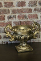 Barock Vase Schale  Blumenvasen Landhaus Rund  Antik Gold...
