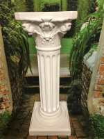 Antik Säule Designe Säulen Blumensäule  Tisch Höhe weiss Finish 1037-1