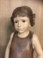 Schöne Mädchen Figur Shabby Landhaus Art Deco Retro Designe 61 cm Schaufenster