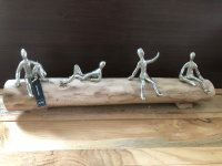 Deko Figuren Reihe Aluminium Mango Holz  Skulptur 53 cm...