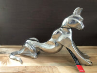 Skulptur - Dekofigur - Panther- Aluminium - - Länge 49 cm