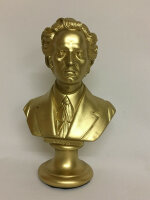 Frederic Chopin Büste Goldfarbig Komponist Musik Statue