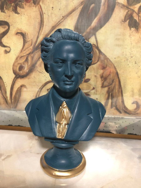 Frederic Chopin Büste Komponist Musik Statue Klavier NEW-101