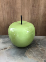 Deko-Apfel in Farbe Hochglanz rot oder Olive 18 cm oder 15 cm