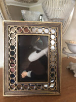 Edel einzigartig Antik Barock Spiegel Bilderrahmen 10x15 cm Rechteckig Gold 620