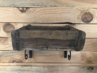 Holz Regal Wandregal Hängeregal Ziegelform Holzbox Ablage Antik designe H23 cm
