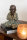 3 er Set Mönch Buddha Figur Sehen Hören Schweigen  Grün Gold H21