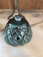 XXL Kerzenglas Glasaufsatz Fiori Grün KRÖMER Teelicht Kerzenständer Leuchter