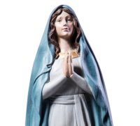 Heilige Madonna handbemalte Polyresinfigur H41 cm