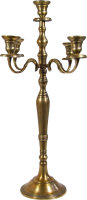 Krömer Kerzenhalter gold 80 cm Kerzenständer 5-flammig Kerzenleuchter fünfarm