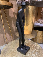 Golf Player Spieler Standing Black Schwarz Statue Figur H37,5 cm