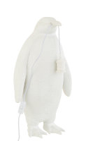 J-Line Schöne Tier Tischlampe Figur Vogel Pinguin Weiss H 59 cm