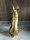 Figur Hund Bulldogge Goldfarbig Dekoobject Hound  H 32 cm