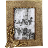 Edel einzigartig Antik  Barock Balerina Fotorahmen 10x15 cm  Gold 3129