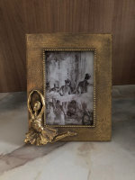 Edel einzigartig Antik  Barock Balerina Fotorahmen 10x15 cm  Gold 3129
