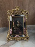 Edel einzigartig Antik  Barock Spiegel Fotorahmen 10x15 cm  Gold 5898