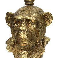 Kersten BV Kerzenleuchter 5 er Figur AFFE Monkey Gold, Polyresin 49 cm
