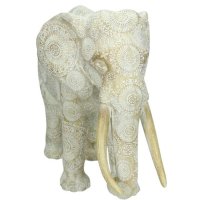 Kersten BV Figur Skulptur Dekoobject Elefant mit Muster Edel 42x21x31cm