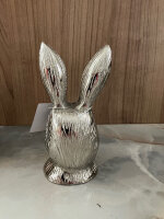 Krömer Alu Hase Ostern Gold o. Silber H 14 cm