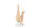 J-Line Skulptur Damen-Yoga auf Händen, Polygrün, H26,5 cm