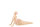 J-Line Frau Figur Yoga Liegend Poly Orange L33 cm
