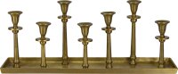 Krömer Alu Leuchter 7 er Tablett Gold Matt Kerzentablett Modern 60 cm