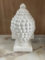 Deko Buddha Kopf H30 cm Keramik Blau weiss Home Garten  Trends