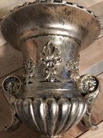 Barock Vase Schale Blumenvasen Landhaus Rund Antik Gold W29