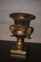 Barock Vase Schale Blumenvasen Landhaus Rund Antik Gold W29