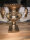 Barock Vase Schale Blumenvasen Landhaus Rund Antik Gold W29
