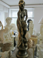Büste Frau Dame Edel Ula Sexy Bade Zimmer Statue Figur 0001-110 Antik Design