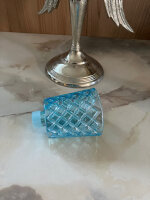 Kerzenglas Glasaufsatz Raute Türkis KRÖMER Teelicht Kerzenständer Edel Angebot