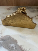Schöne Wandkonsole mit Engel  Barock Antik  Gold Länge 21 cm Breite 24 cm